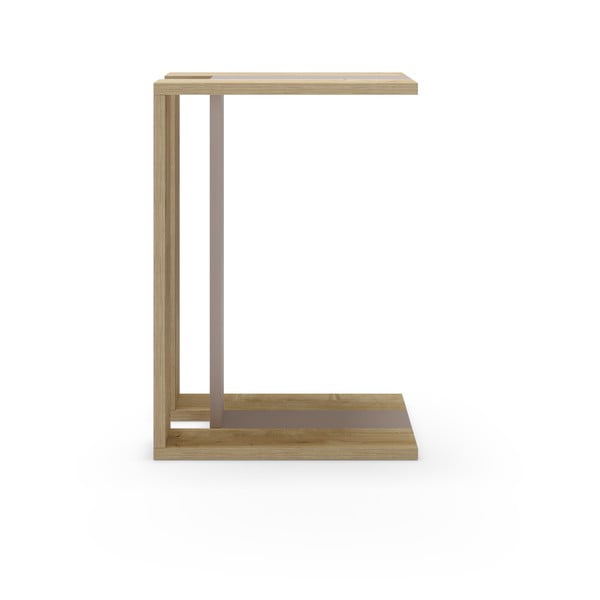 Tárolóasztal tölgyfa dekorral 40x30 cm Macha – Marckeric-image-3