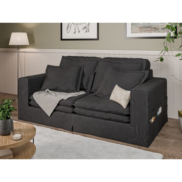 Antracitszürke kanapé 196 cm Nora – Ropez-image-3