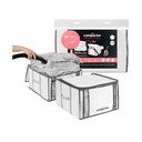Vákuumos-megerősített textil ruhatároló doboz szett 2 db-os 42x25x25 cm Life – Compactor