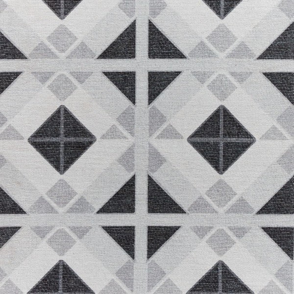 Világosszürke-sötétszürke mosható futószőnyeg 76x230 cm Victoria Light – Think Rugs-image-2