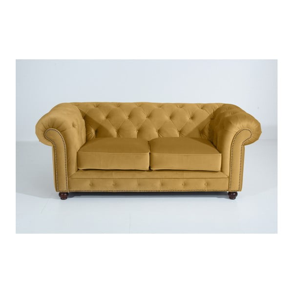 Orleans Velvet sárga kanapé, 196 cm - Max Winzer