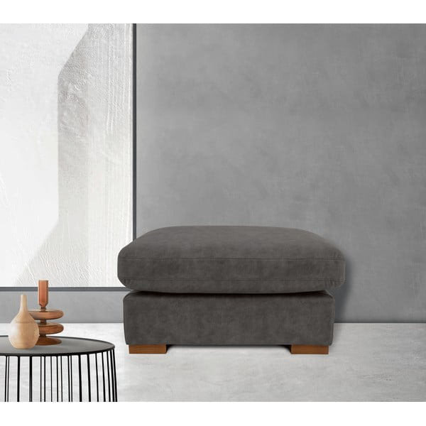 Antracitszürke bőrutánzat lábtartó Hamburg – Scandic-image-1