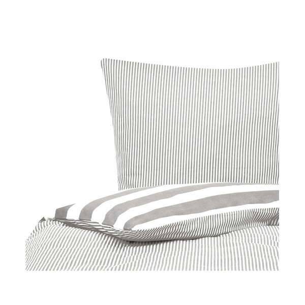 Szürke egyszemélyes flanel ágyneműhuzat, 135 x 200 cm - Fovere-image-4