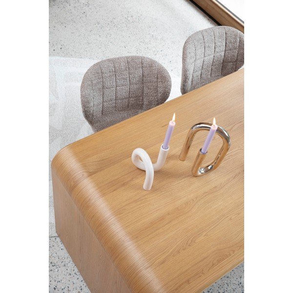 Étkezőasztal tölgyfa dekorral 80x160 cm Brave – Zuiver-image-3