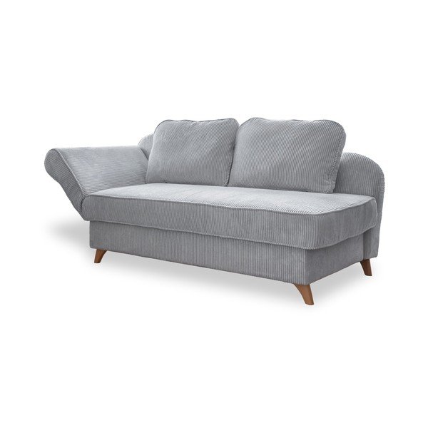 Világosszürke kordbársony heverő (bal oldali) Chic Charlotte – Miuform