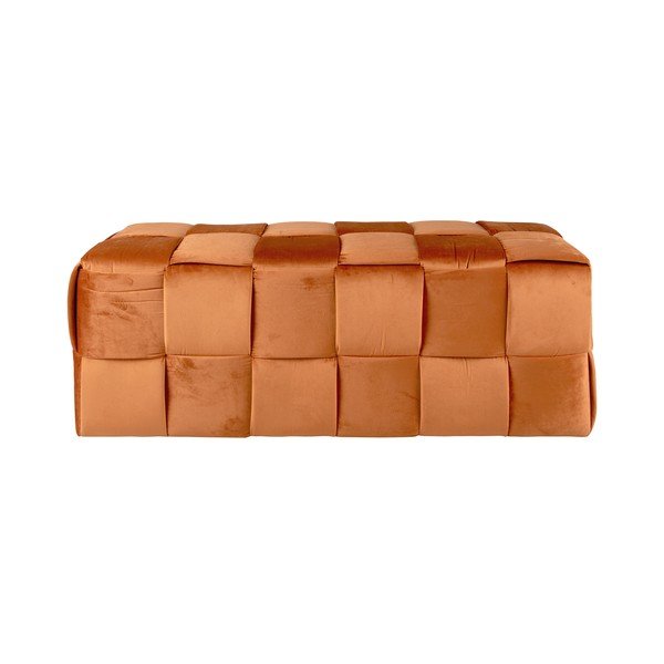 Narancssárga bársony puff Weaved – Leitmotiv-image-2