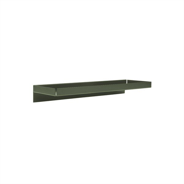 Sötétzöld fém fali polc 50 cm Bakku – OYOY Living Design