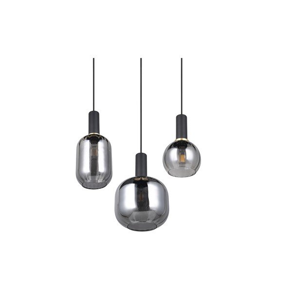Fekete függőlámpa üveg búrával Diva – Trio-image-4