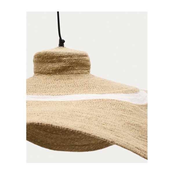 Natúr színű függőlámpa tengerifű búrával ø 90 cm Albenya – Kave Home-image-2