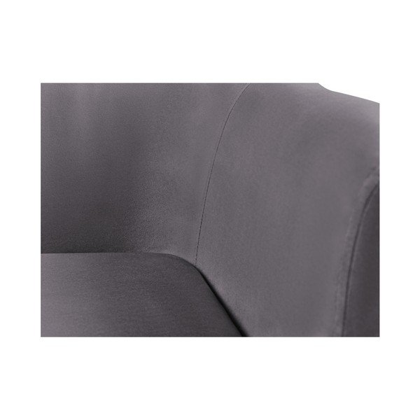 Glam grafitszürke bársonykanapé,125 cm - Kooko Home-image-3