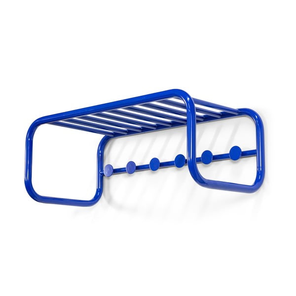 Kék fém fali fogas polccal 72 cm Retro – Spinder Design-image-2