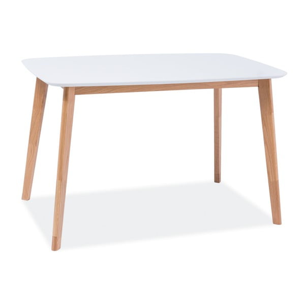 Mosso étkezőasztal fehér asztallappal, 120 cm hosszú - Signal