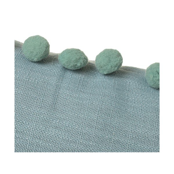 Pompon zöld díszpárna, 50 x 30 cm - Casa Selección-image-1