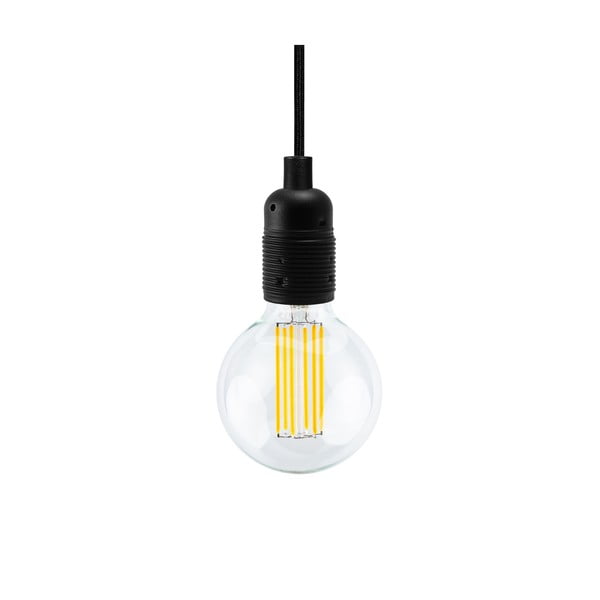 Uno Basic Globe Clear fekete mennyezeti lámpa, 5 izzóval - Bulb Attack-image-2