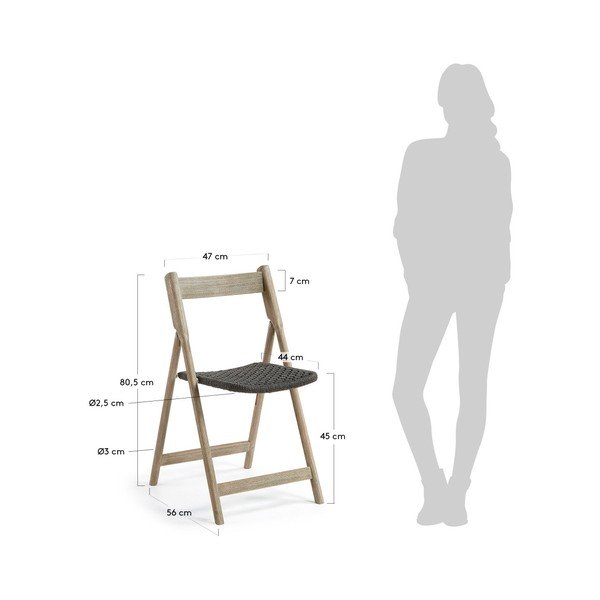 Picot összehajtható kerti székkészlet, 2 részes - La Forma-image-3