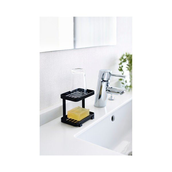 Tower fekete emeletes szappantartó és polc - YAMAZAKI-image-2