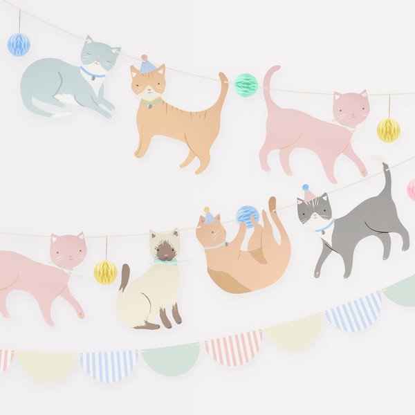 Girland Cute Kittens – Meri Meri-image-4