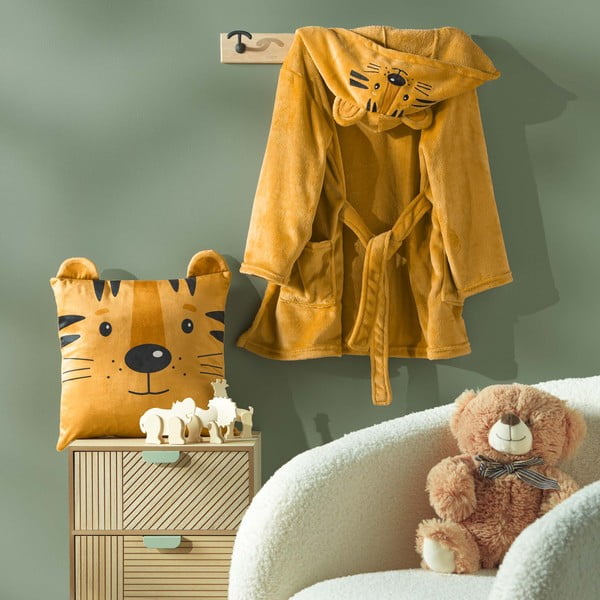 Bársony gyerek párna 40x40 cm Tigry – douceur d'intérieur-image-1