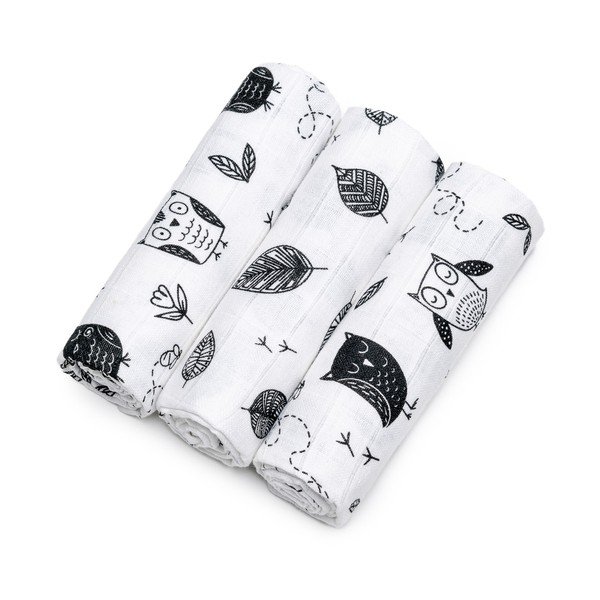 Pelenka készlet 3 db-os Owls – T-TOMI