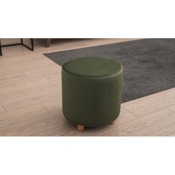 Sötétzöld puff Begon – Balcab Home-image-1