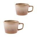 Bézs kőedény bögre szett 2 db-os cappucinóhoz 190 ml Tone – Dakls