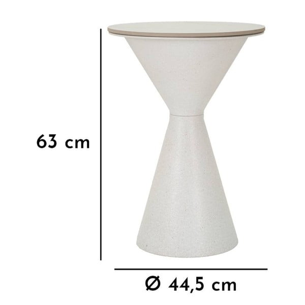 Kerek tárolóasztal kerámia asztallappal ø 44 cm Fush – Mauro Ferretti-image-3