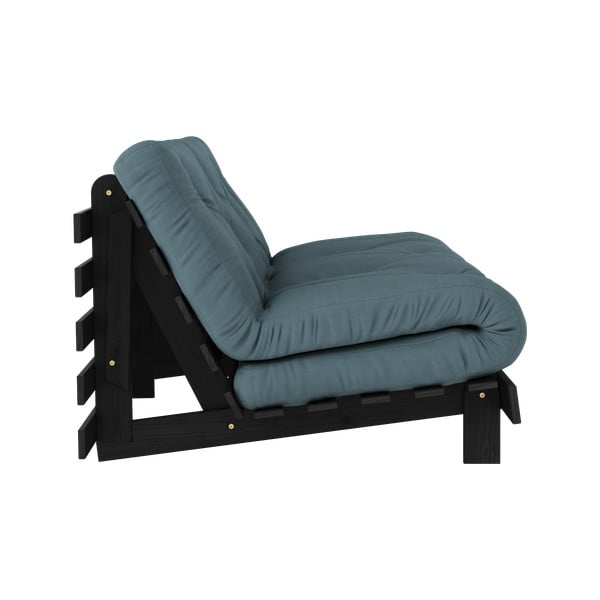 Petróleumkék kinyitható kanapé 160 cm Roots Black Night – Karup Design-image-4