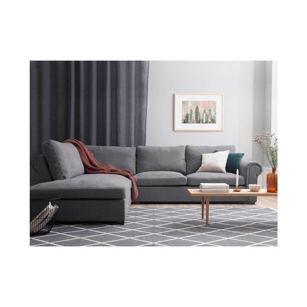 Hermes szürke bal oldali sarokkanapé - Windsor & Co Sofas-image-2