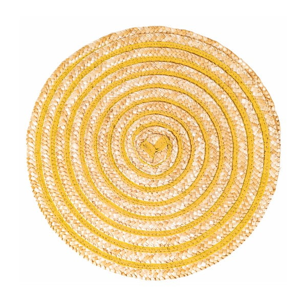 Rafia tányéralátét szett 6 db-os ø 38 cm Spiral – Villa d'Este-image-2