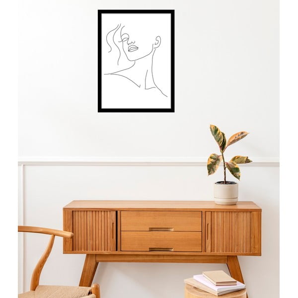 Poszter 29x41 cm Minimal Woman Face Line Art – Veronika Boulová-image-1