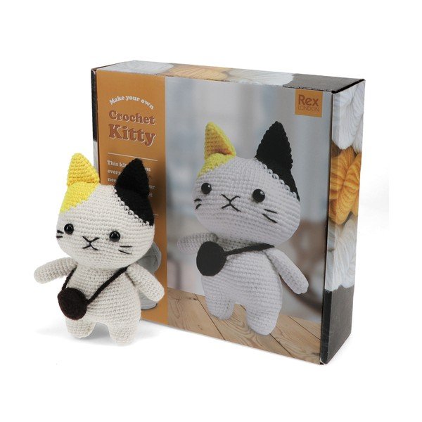 Kreatív készlet DIY Crochet Cat – Rex London