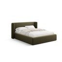 Zöld kárpitozott ágyneműtartós franciaágy ágyráccsal 180x200 cm Jason – Windsor & Co Sofas
