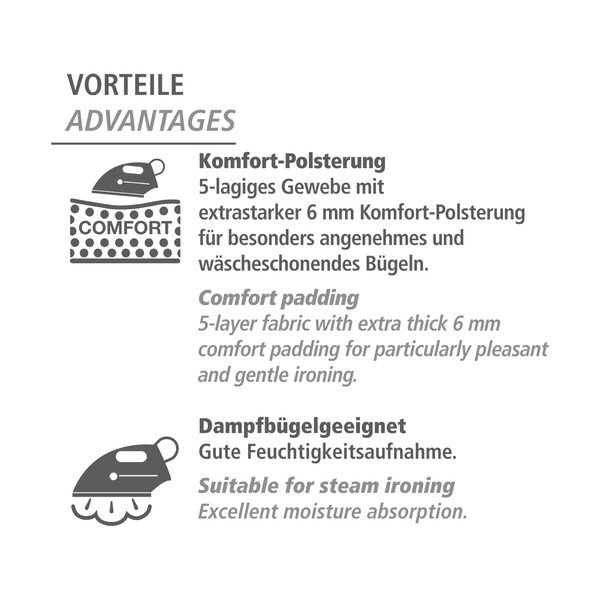 Air M kék pamuthuzat a vasalódeszkához - Wenko-image-4