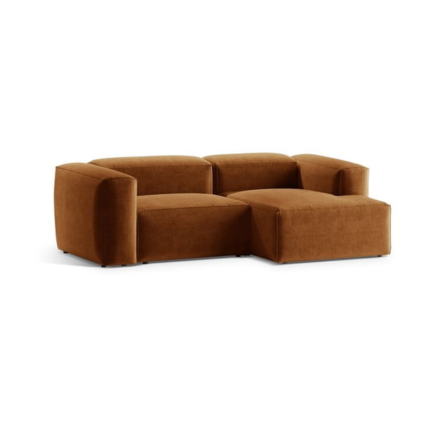 Téglavörös sarokkanapé (jobb oldali-heverő résszel) Bergamo – Cosmopolitan Design-image-2