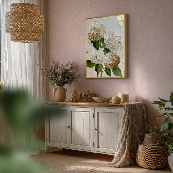 Nyomtatott keretezett kép 60x90 cm Hydrangea – Styler-image-2
