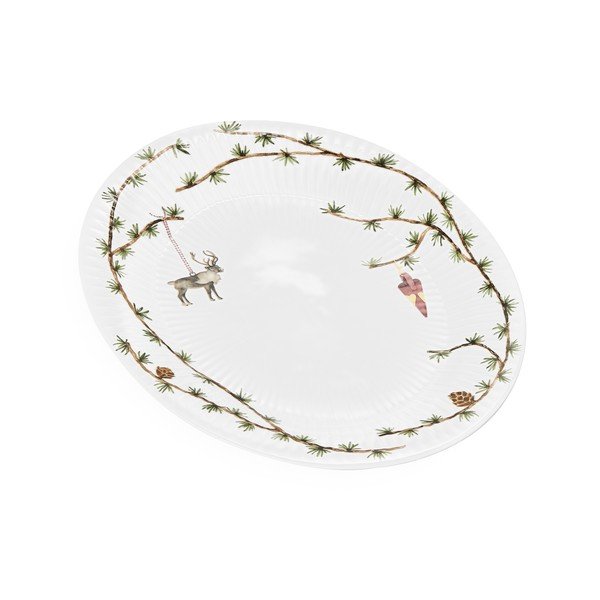 Porcelán tálca karácsonyi mintával 27x34 cm Hammershøi Christmas – Kähler Design-image-2