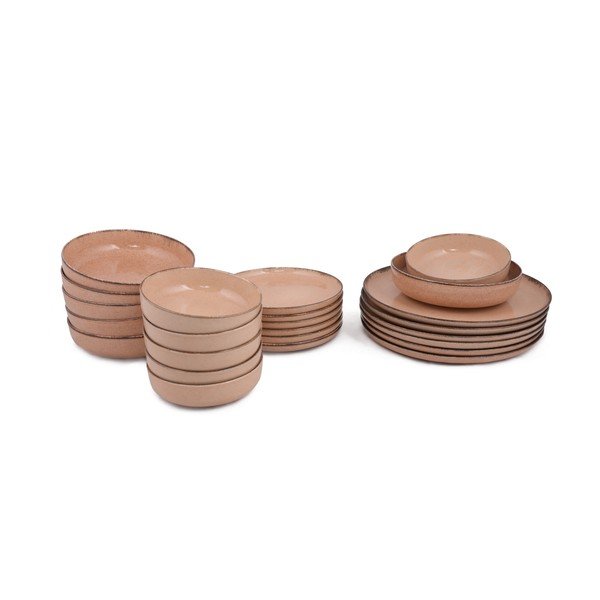 Pearl 24 db-os rózsaszín étkészlet - Kütahya Porselen-image-2