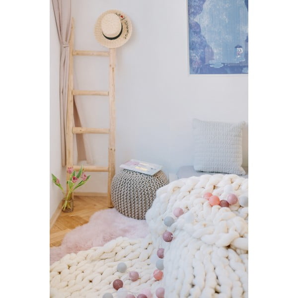 Barna LED fényfüzér, 15 gömbbel - LUKKA-image-1