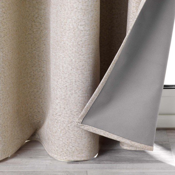 Bézs sötétítő függöny 140x260 cm Crepuscule – douceur d'intérieur-image-3
