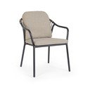 Világosbarna fém kerti szék Edvige – Bizzotto