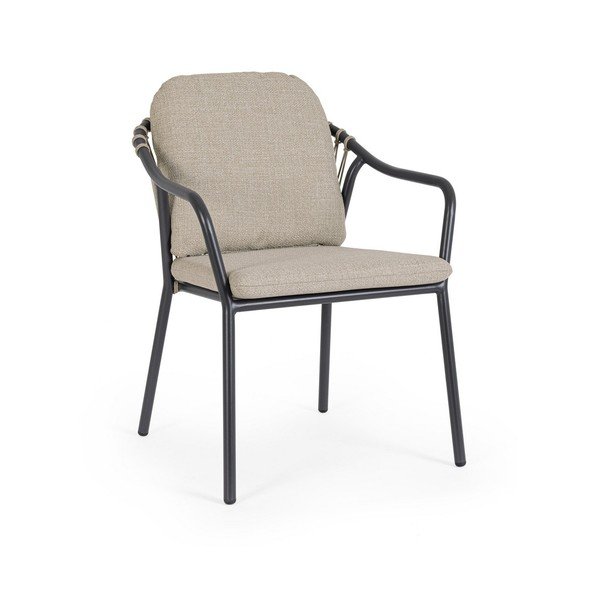 Világosbarna fém kerti szék Edvige – Bizzotto