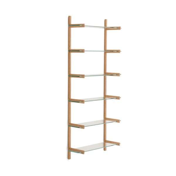 Natúr színű üveg moduláris polcrendszer 90x202x30,5 cm Sitra – Kave Home-image-2