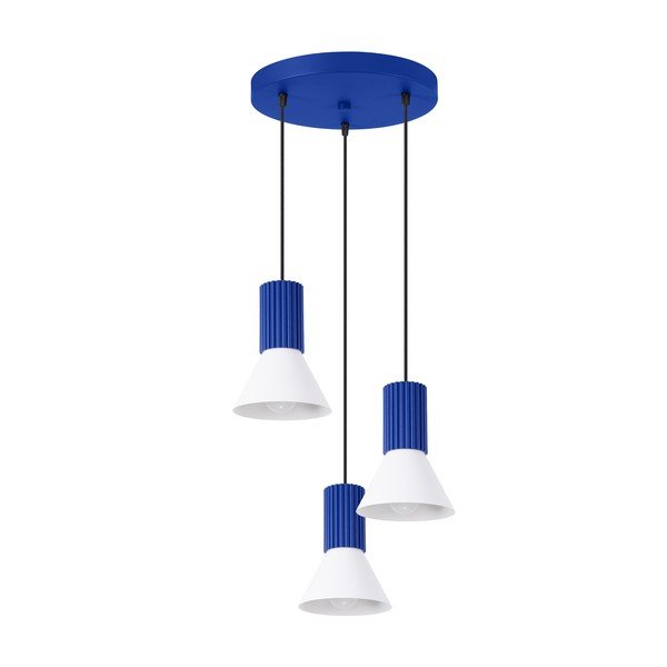Kék fém függőlámpa ø 30 cm Niru – Sollux