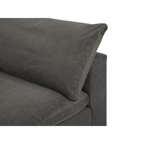 Galaxy sötétbarna középső rész moduláris kordbársony kanapéhoz - Windsor & Co Sofas-image-1