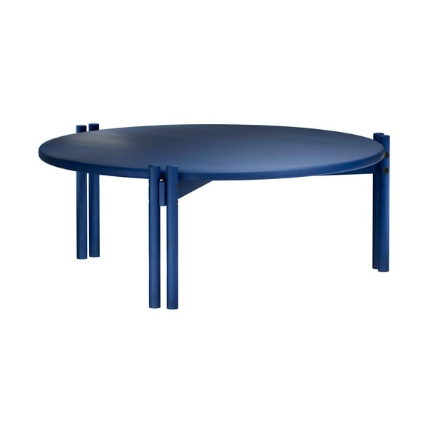 Kék borovi fenyő kerek dohányzóasztal ø 80 cm Sticks – Karup Design-image-3