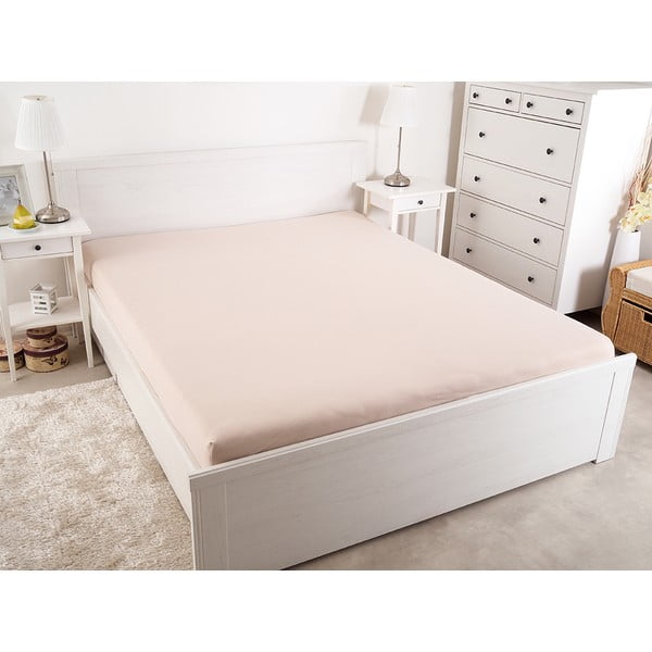 Világosbarna gumis lepedő 140x200 cm – B.E.S.-image-2