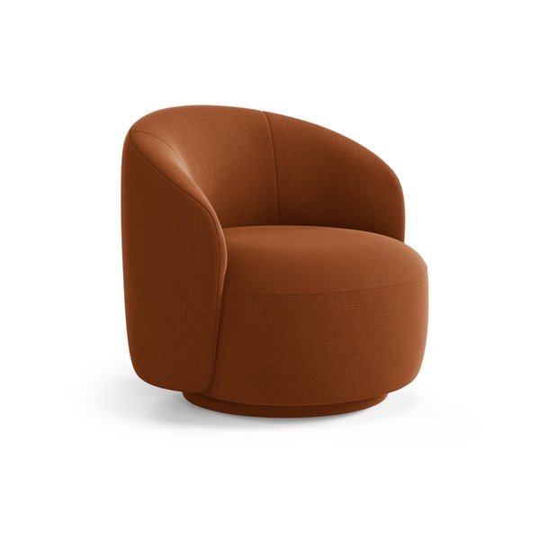 Téglavörös forgó fotel Letizia – Micadoni 