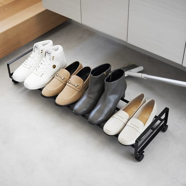 Fekete fém cipőtartó állvány 83,5x14,5x27,5 cm Tower – YAMAZAKI-image-1