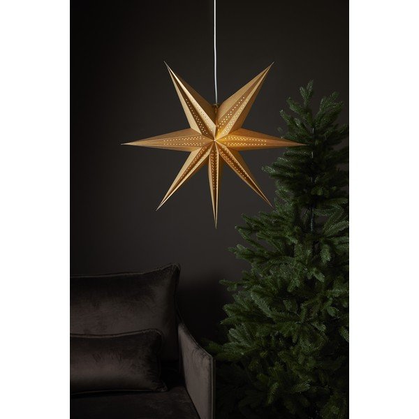 Karácsonyi aranyszínű fénydekoráció ø 60 cm Point - Star Trading-image-3