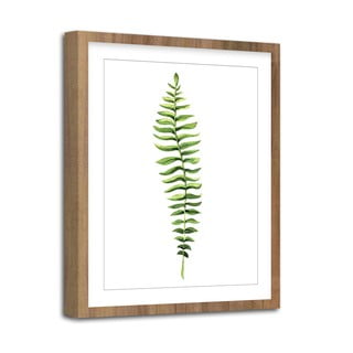Modernpik Greenery Wooden Fern fali kép, 30 x 40 cm - Styler